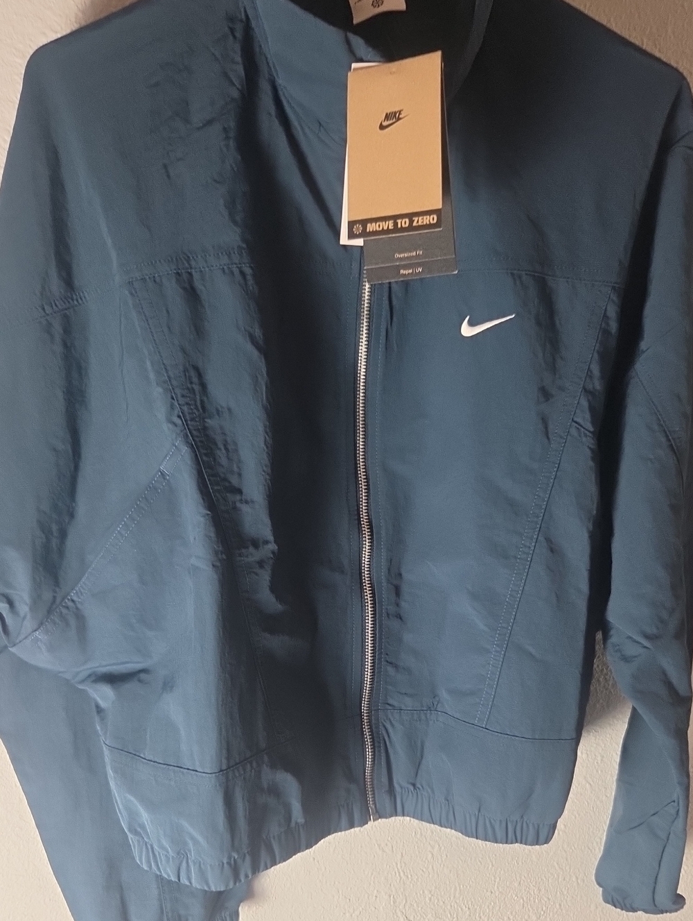 Nike Men's Teal Full-Zip Windbreaker Jacket